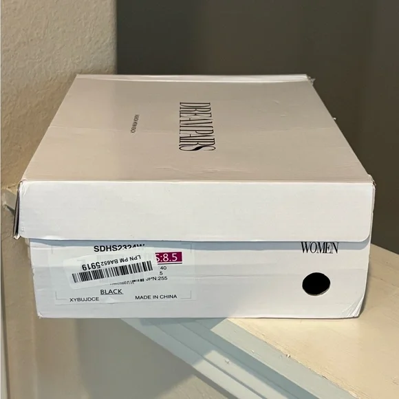 Dream Pair Ankle Strap High Chunky Block Heel Platform Pump Shoes Size 8.5 Black - Picture 12 of 12